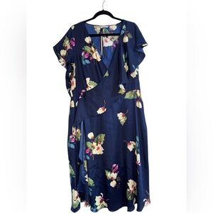 RACHEL Rachel Roy Navy Floral Midi Dress
